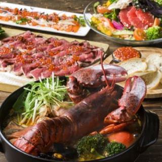 オマール海老の海鮮トマト鍋と黒毛和牛とインカのめざめの北海道コース5500円 5000円 北海道イタリアン居酒屋 エゾバルバンバン フレッシュセンター店 狸小路 イタリアン 食べログ オマール海老の海鮮トマト鍋と黒毛和牛とインカのめざめの北海道コース5500円 5000円 北海道イタリアン居酒屋 エゾバルバンバン フレッシュセンター店 狸小路 イタリアン 食べログ