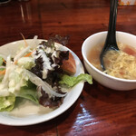 大衆中遊華食堂 八戒 - サラダとスープ