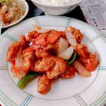餃子王 - 酢豚ランチ
