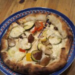 チェルピーナ邸 イタリア石窯料理と天然酵母ピザ - ＰＩＺＺＡランチ　ピザ　色々焼き野菜ときのこ　