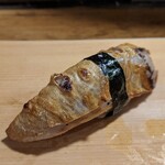 天史朗鮨 - 握り　〆鯖のハラス炙り