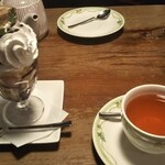 窯右衛門 - アールグレイ、ミニパフェ（チョコ）。