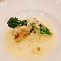 The Arts Fusion - 魚料理：あんこうの下仁田ねぎクリームソース 意外な組み合わせがいい