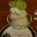 トマト - ラフランスのシャーベット　〆に是非！