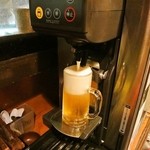 居酒屋 高田 - 機械ビールサーバーを使うのは人生初です(^o^)