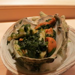 麻布 かどわき - サザエの肝焼き