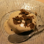 麻布 かどわき - 水茄子の鯛の白子ソースかけ