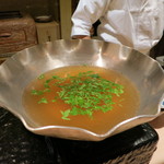 麻布 かどわき - しゃぶしゃぶの鍋