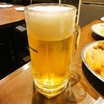 居酒屋 高田 - 飲み放題の生ビールはサッポロ黒ラベルでした。