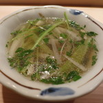 麻布 かどわき - 春の山菜スープ