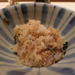 麻布 かどわき - トリュフご飯、、、いただきま～す。
