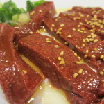 かどやホルモン店 - モチ肝です。すごいです。