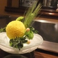 あざみ野うかい亭 - テーブルのお花