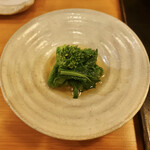 打心蕎庵 - 菜の花のお浸し850円＋税シェア後