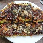 やまざき - お好み焼き肉玉をみそかけで