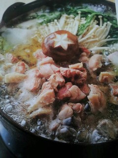 h Didori No Enya - 地鶏鍋　醤油ベースのスープ