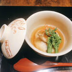 かやうさぎ - 里芋万十 車海老 菜の花