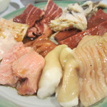 かどやホルモン店 - 焼ホルモンの盛り合わせ