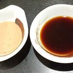 しゃぶしゃぶ焼肉のお店 千 - 胡麻だれ、ポン酢だれ