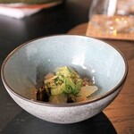 イノベーティブ フレンチ ワタハン - 小前菜：きなこ豚とスイーティー