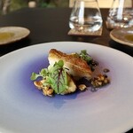 イノベーティブ フレンチ ワタハン - 魚料理：甘鯛とカシューナッツ