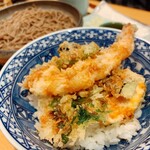 Tempura Washoku Daigo - 天丼そばセット（冷）