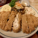 手打うどん リッチ - 知チキンカツはサクサク柔らか