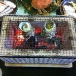 いけ活かに 竹林茶屋 - サザエ壺焼き