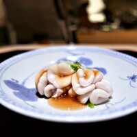 銀座 結絆 - 雲子ぽん酢　結絆農園の長葱と水菜