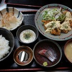Kanzen Koshitsu Tsukuyomi - 若鶏タルタル南蛮定食（ランチ）￥６００