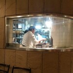 マンダラ - 調理場が見える