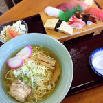 Tambaya - 握り寿司ラーメンセット