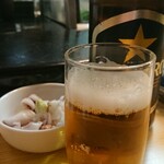 かわなみ鮨 - ビールとお通し