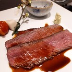 GINZA JOTAKI - 北海道産蝦夷鹿のロースト　八角ソースが合います