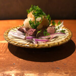 炭焼 おかげさん - 肝たたきおろしポン酢