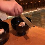 一心鮨 光洋 - Grated home-dried mullet roe　自家製カラスミ