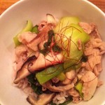 ホシオ食堂 - 豚肉とチンゲン菜のナンプラー炒め