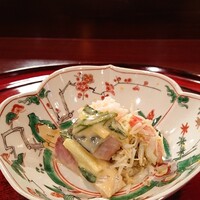 明庵 - ズワイガニと飛子の蕪蒸し