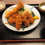 かつ饗 - カキミックス定食