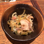 鳥茂 - がつ醤油和え