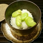 蓬左茶寮 - ＝空豆の飯蒸し＝