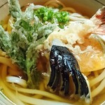 麺 銀三 - 天ぷらうどん（冷）