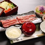 Kagoshima black beef “Yakisuki” set meal