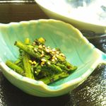 天ぷら 福岡 - 春菊ごまあえ