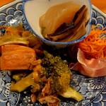 栄夏 - ちょい飲みセットのおばんざい盛り