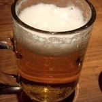柳橋もつ元 - 生ビール　５００円