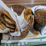 モスバーガー - ダブルとびきりベーコン＆チーズモスチキンセット