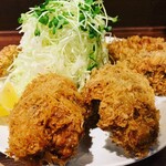 調布 かつ元 - カキフライ定食