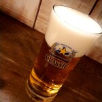 たりき - 晩酌セットの生ビール