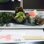 どんまい - 2012.4.  \2,000コースその１（付き出し盛り）